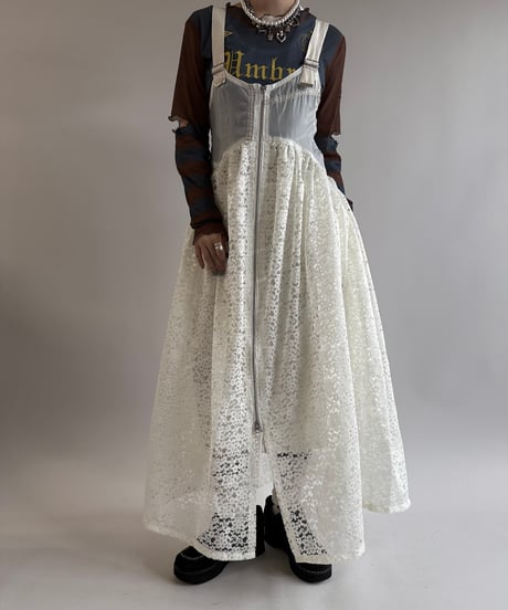 【RE;CIRCLE】 Re Parachute Lace Jump Skirt/ 250320-003