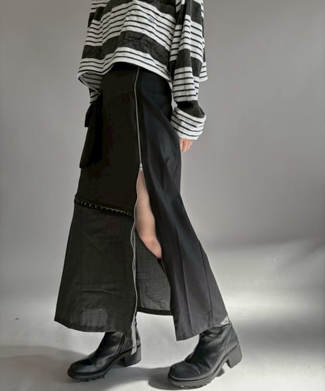 【RE;CIRCLE】 RE Suit Asymmetry Long Skirt / 260129-010