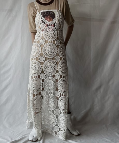 【RE;CIRCLE】  RE Crochet Camisole One-piece/20210819-046