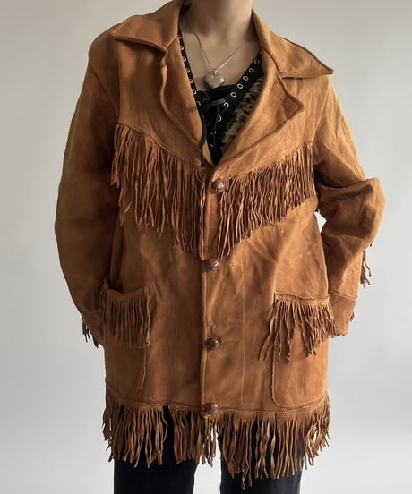 【USED】 Suede Fringe Jacket /250301-001