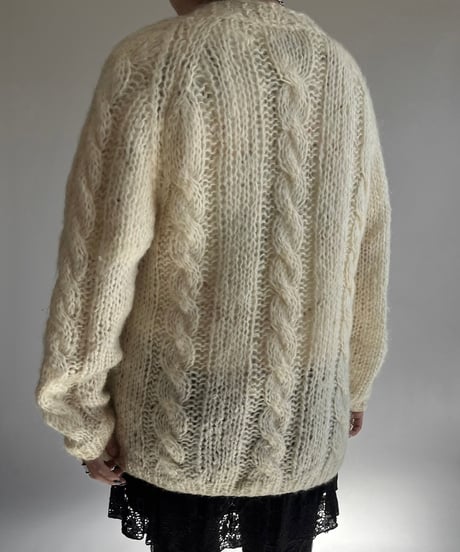【USED】 Made in Italy Mohair Knit Cardigan /250111-013