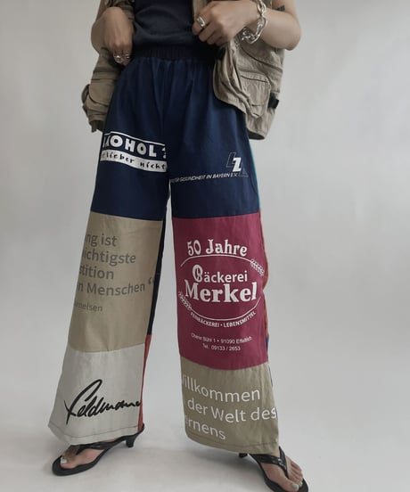 【RE;CIRCLE】 RE Eco-Friendly Bag Pants Navy Blue / 220804-013