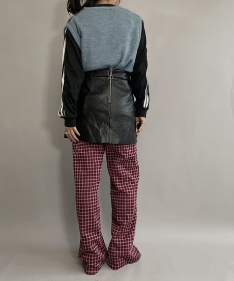 【USED】 Leather Skirt / 221022-008