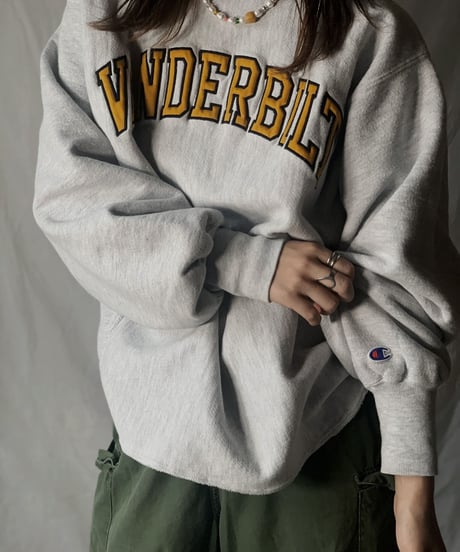 【USED】  80's USA Champion Reverse Weave Sweat VANDERBILT/210516-019