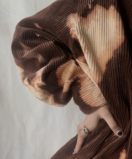 【RE;CIRCLE】Tie Dye Dyeing Corduroy shirt① /210226-005