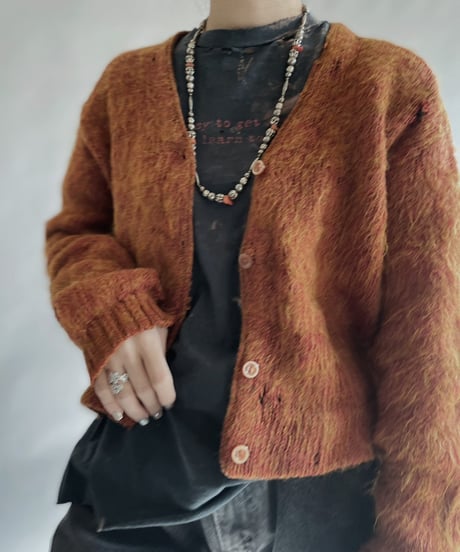 【USED】Vintage Mohair Mix Cardigan / 240101-027