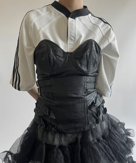 【USED】 Leather Bra Top / 250712-004