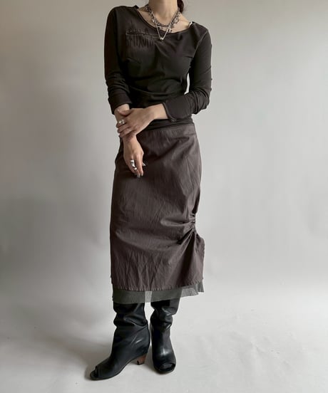 【USED】 Cop.Copine Asymmetry Design L/S One-Piece /251014-030