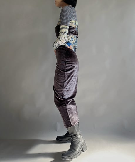 【USED】 edit by nine Velor One-piece / 240101-001