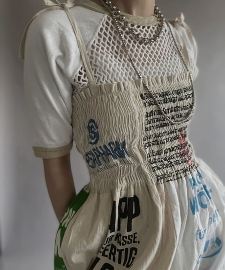 【RE;CIRCLE】RE Eco-Friendly Bag Shirring One-piece / 230427-014