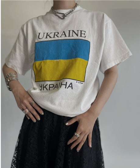 【USED】 Short Sleeved T-shirt "Uklaine" /220716-020