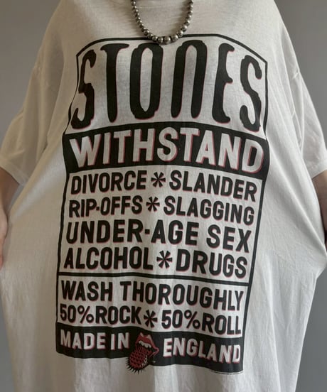 【USED】 Made in USA Damage Rolling Stone T-Shirt / 260523-025