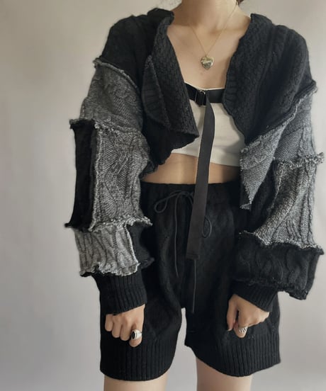 【RE;CIRCLE】 RE Alan Knit Bolero Black / 221006-011