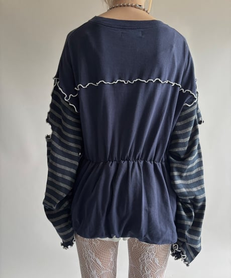 【RE;CIRCLE】 RE Mellow L/S Ribbon Top/ 250710-019