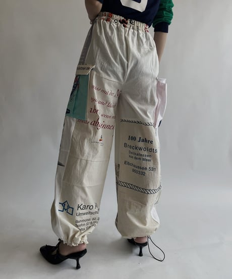 【RE;CIRCLE】 RE Eco-Friendly Bag Draw Cord Pants / 220825-026