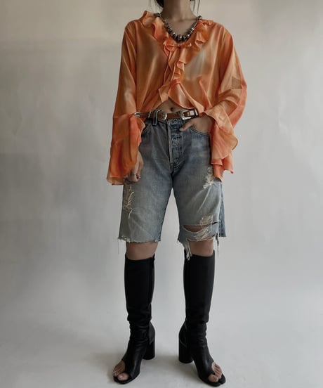 【USED】 Long Sleeved See-through Blouse / 220528-020