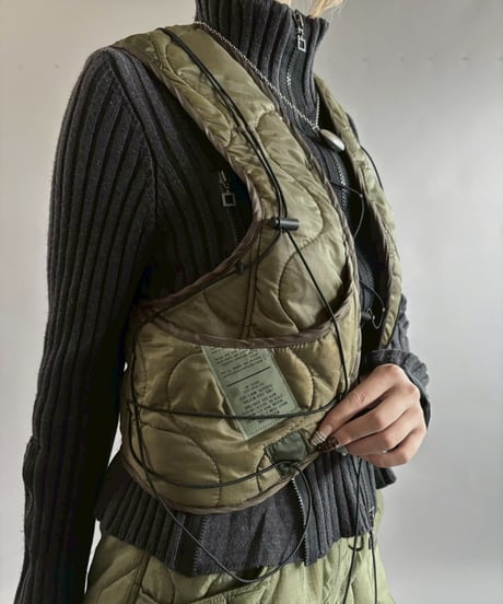 【RE;CIRCLE】 RE Liner Code Vest Khaki / LINER-06