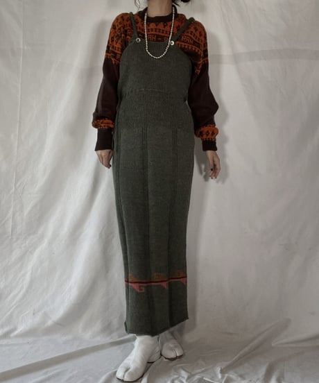 【USED】   Knit N/S One-piece  /211216-027