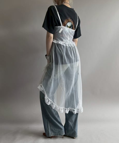 【USED】 Lace Organdy Camisole One-Piece/ 260418-041