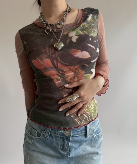 【USED】 Cop.Copine Sheer Top  / 250705-007