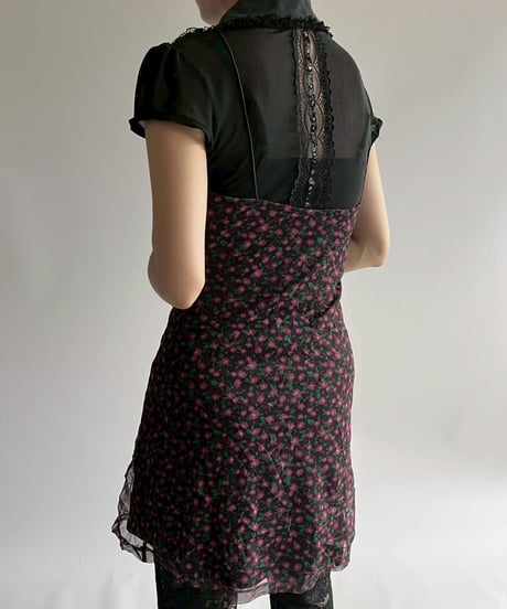 【USED】 Flower Pattern Camisole One-Piece / 250726-020