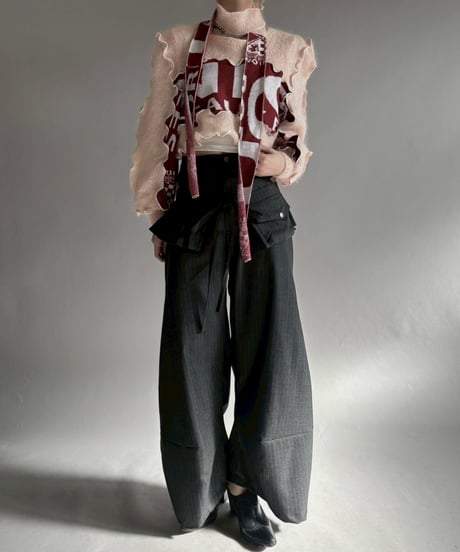 【RE;CIRCLE】 RE Mellow Knit Top + Tie / 260122-007