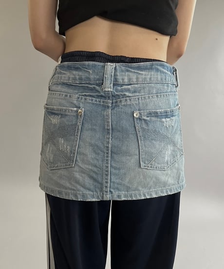 【USED】 Denim Mini Skirt /240729-008
