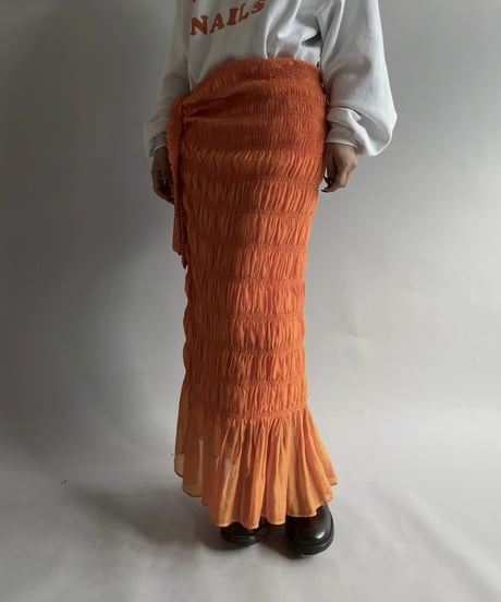 【USED】 Gather Long Skirt / 251012-010