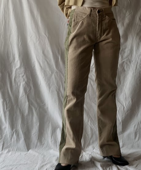 【RE;CIRCLE】 Remake Corduroy Side Line Pants⑦/210317-011