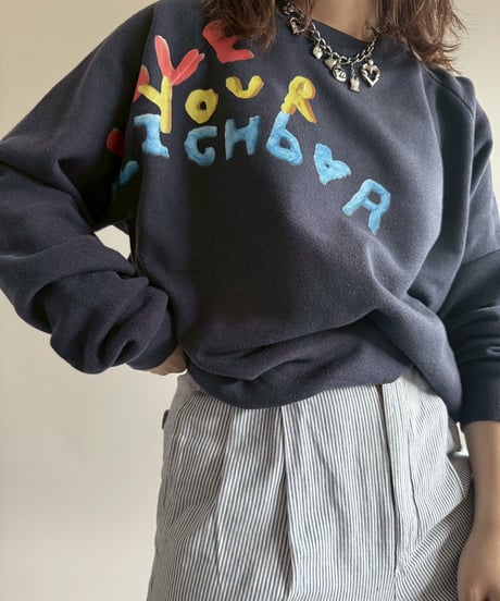 【USED】 END IS NEAR 90's Jerzees L/S Sweat Top /250329-015