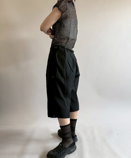 【RE;CIRCLE】 Re Suit Double Knee Shorts / 250612-001