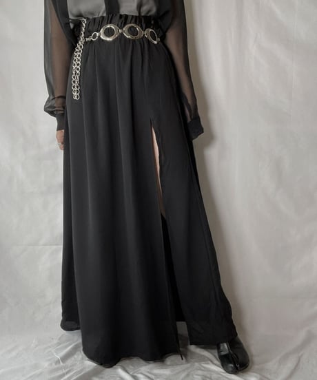 【USED】 Poly Long Skirt/210926-007
