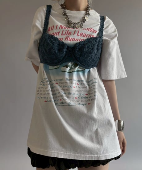 【USED】 Lace Pattern Camisole Bra Top / 260622-027