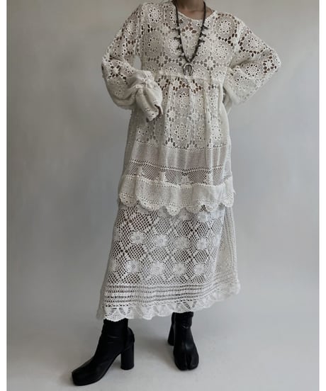 【RE;CIRCLE】 RE Crochet Lace One-piece / 220818-004