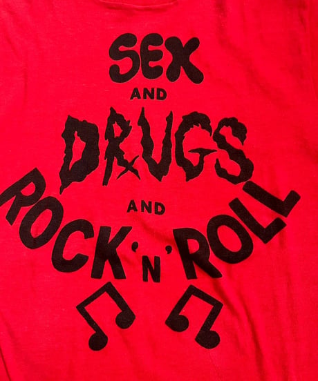 【USED】80's~ SEX & DRUGS & ROCK N ROLL T-Shirt /250621-009