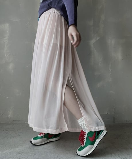 【USED】Poly Long Skirt/ 220312-012