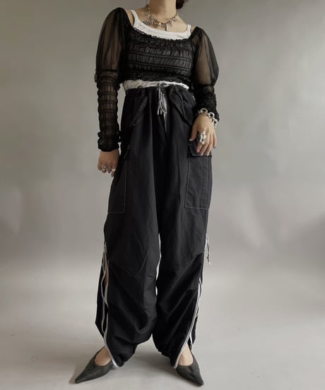 【USED】COLLUSION Sheer Top  /240511-018