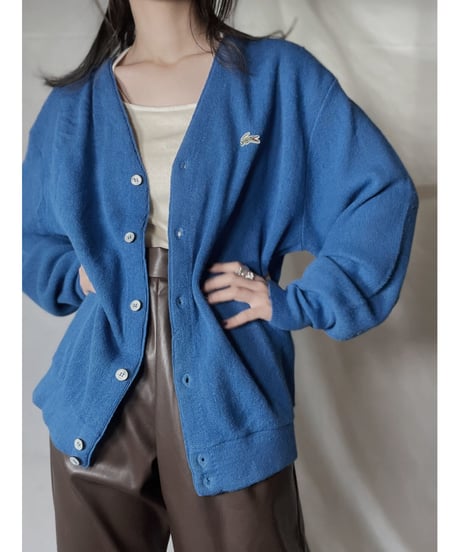 【USED】 LACOSTE Acrylic Knit Cardigan  ② / 220111-002