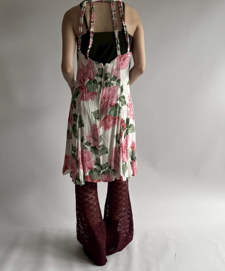 【USED】 Flower Pattern Camisole One-Piece / 250726-013