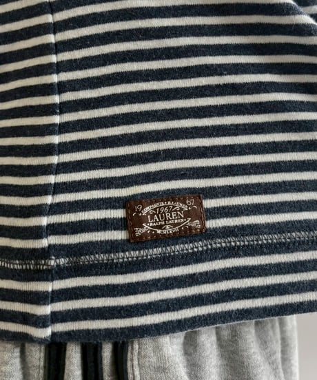 【USED】 Laure Ralph Lauren L/S Border Top / 260104-009