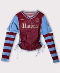 【NEW】Chinatsu Aoyama × UMBRO Tule Tee Burgundy  /  250315-002