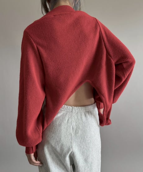 【RE;CIRCLE】 RE Deformed Acrylic Cardigan / 260312-005