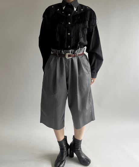 【USED】 Made in USA  Fringe Western Shirt /250301-006