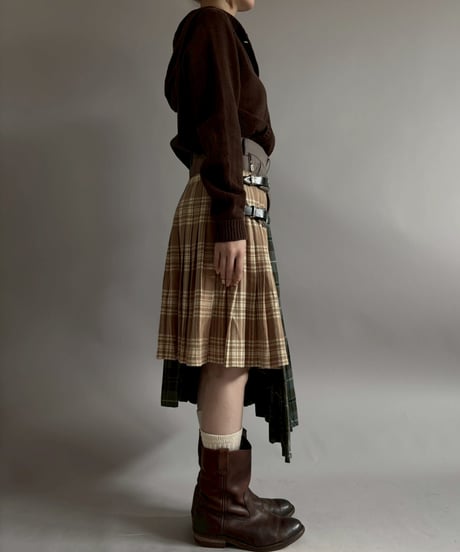 【RE;CIRCLE】 RE Kilt Long Skirt / 260108-005