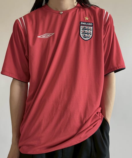 【USED】 UMBRO 04~06's ENGLAND Soccer Shirt/ 250607-045