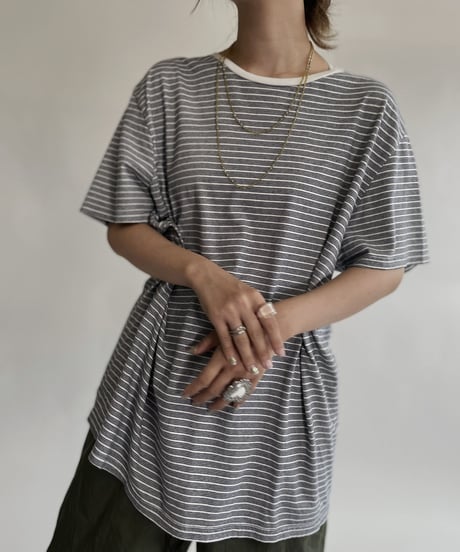 【USED】  Striped T-shirt / 220730-007