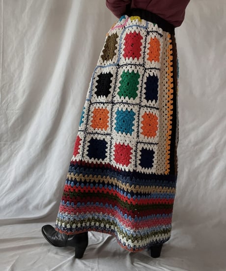 【RE;CIRCLE】 RE Granny Long Skirt②/211216-041