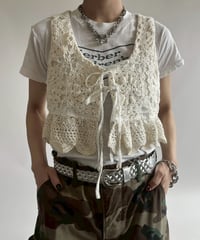 【RE;CIRCLE】RE Crochet Short Vest / 250515-006