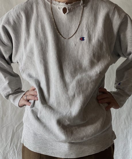 【USED】90's USA Champion Reverse Weave Sweat One Point /210213-013