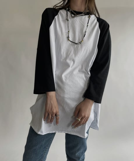 【USED】 Raglan T-shirt Black / 220618-001